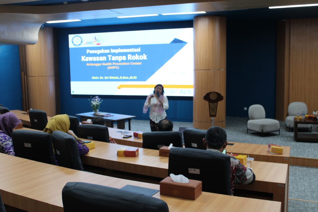 AHPC UNAIR Gelar Sosialisasi Penegakkan Kawasan Tanpa Rokok di Lingkungan UNAIR, 26 Februari 2025