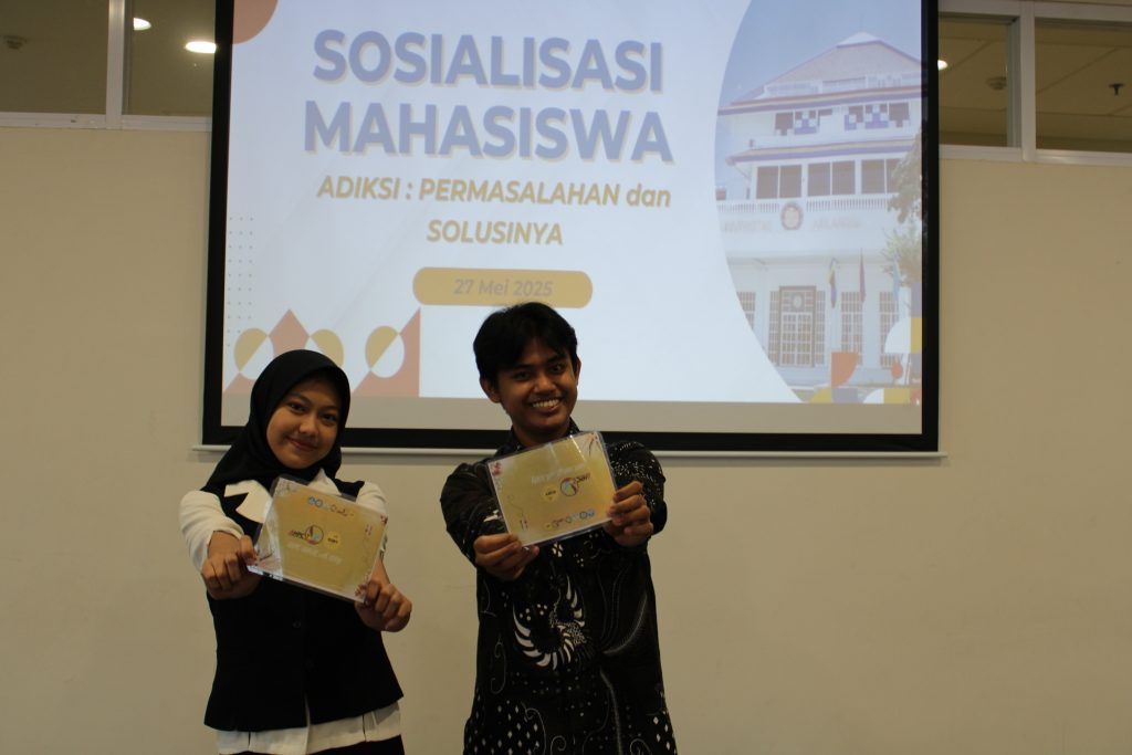Sosialisasi Mahasiswa UNAIR: “Adiksi: Permasalahan dan Solusinya”, 28 Mei 2025